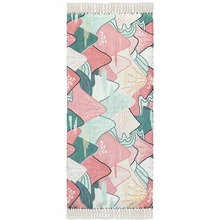 Хлопок ручные тканые покрывала и ковры для дома гостиной/кухни/спальни/прихожей, машинная стирка прочный коврик с кисточками