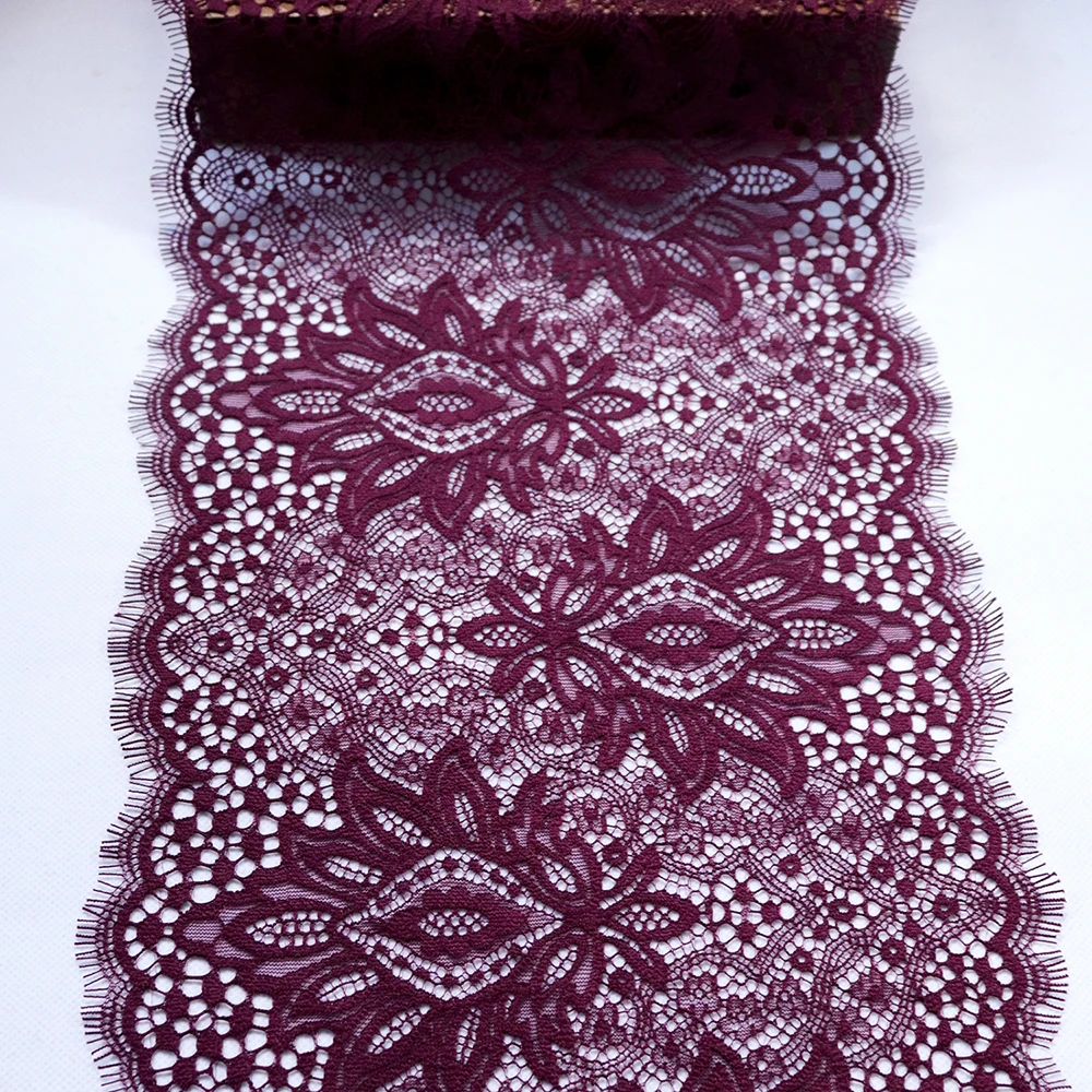 2 ярда 22 см ширина ресницы фиолетовый красный мягкий цветочный классический кружевной кант Декор Ремесло шитье кружева ткани для бюстгальтера платье Изготовление DIY