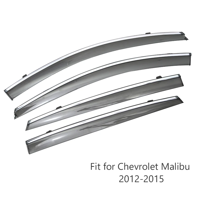 MCrea 4 шт. ABS автомобильный дымовой оконный солнцезащитный козырек-отражатель для Chevrolet Malibu 2012 2013 Аксессуары - Цвет: Malibu 2012-2015