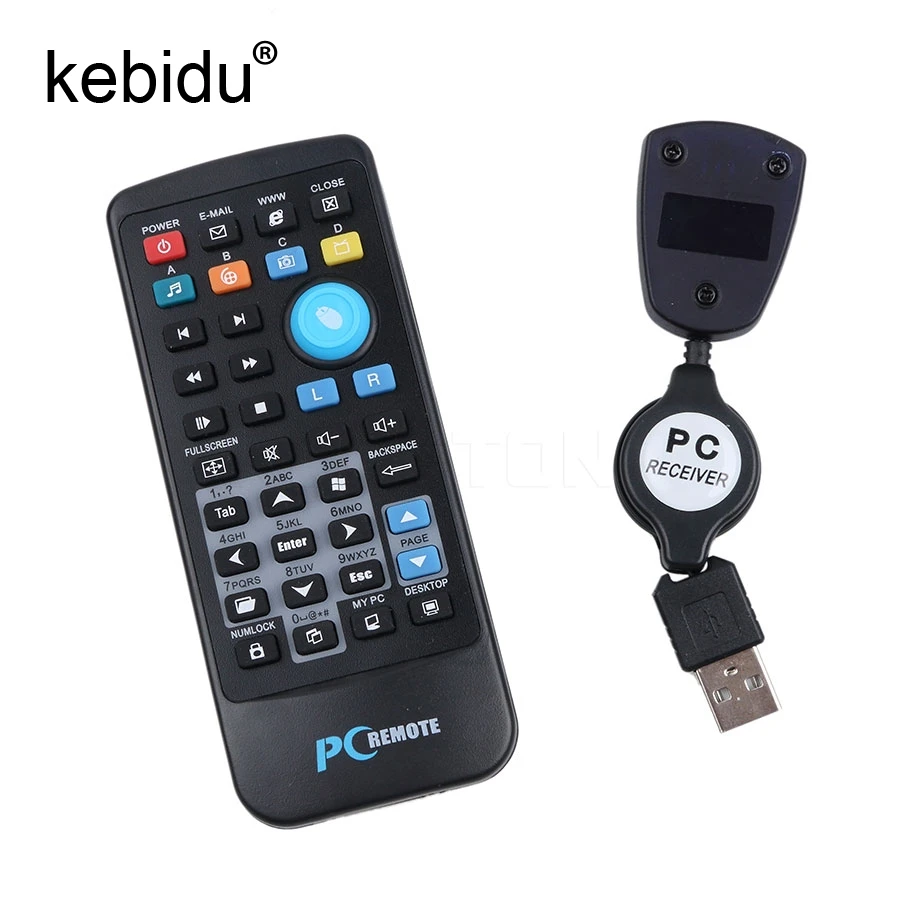 

Wireless Mouse Remote Control Controller USB Receiver IR Remote Control for Loptop PC Computer Center Windows 7 8 Xp Vista