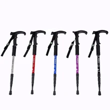 Высокое качество, походная, Спортивная, анти-шоковая, походная трость, палка для альпинизма, Т-образная ручка, для улицы
