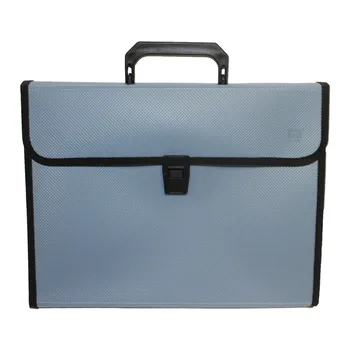 

Briefcase filing cabinet type bellows with 12 departments Blue