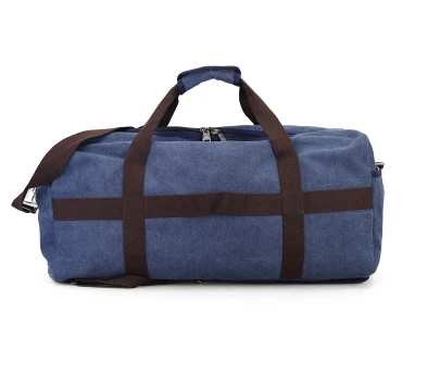Мотоциклетные сумки для путешествия, большие сумки для отдыха, дорожные сумки, мужские сумки для коротких поездок, холщовые дорожные сумки - Название цвета: Dark blue