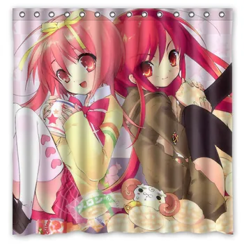 

shakugan no shana Shower Curtain Waterproof Moldproof Polyester Fabric Bath Curtain Drop Ship Bathroom Decor 180*180cm