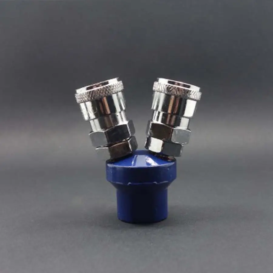 

2 Ways 1/4" BSP Female C Type Air Hose Quick Coupler Socket Connector Normal Quality Non-locking