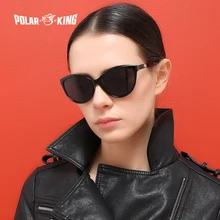POLARKING Ретро Женские Солнцезащитные очки Поляризованные Кошачий Глаз Дамы Бренд Дизайнер Солнцезащитные Очки Очки Для Женщин Женские