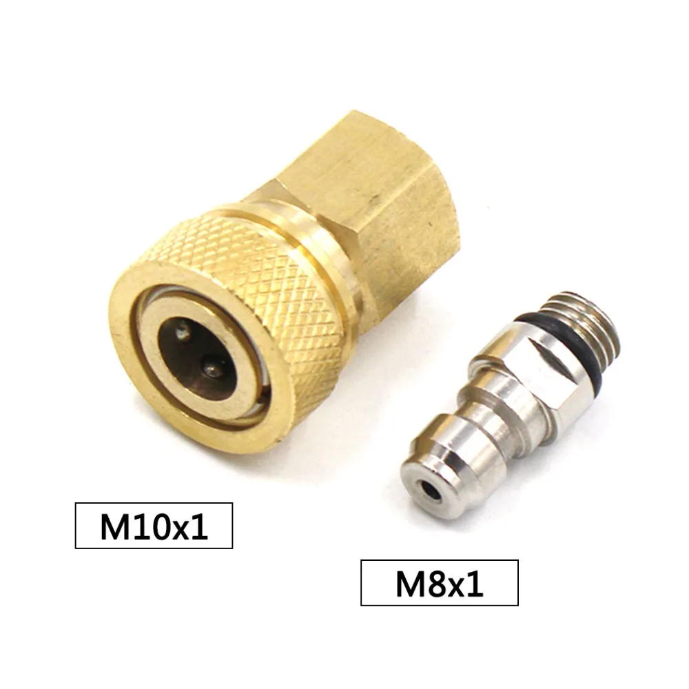 

PCP Airforce Paintball Pneumatic Quick Coupler 8mm M8x1 Male Plug Stainless Steel with Thickened Quick Disconnect Fitting 2pcs