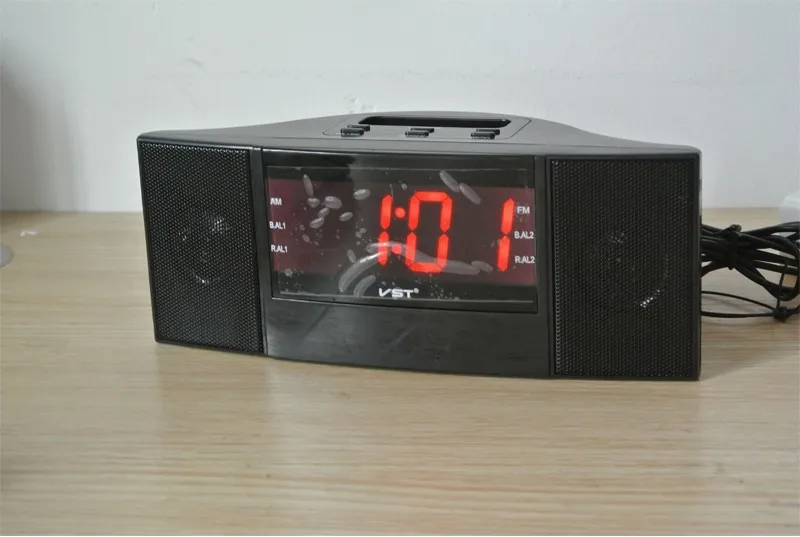 EU Plug Home Table Times Gift For Parents Friends AM FM Radio Clock Four Color Large LED Backlight Snooze Alarm | Дом и сад