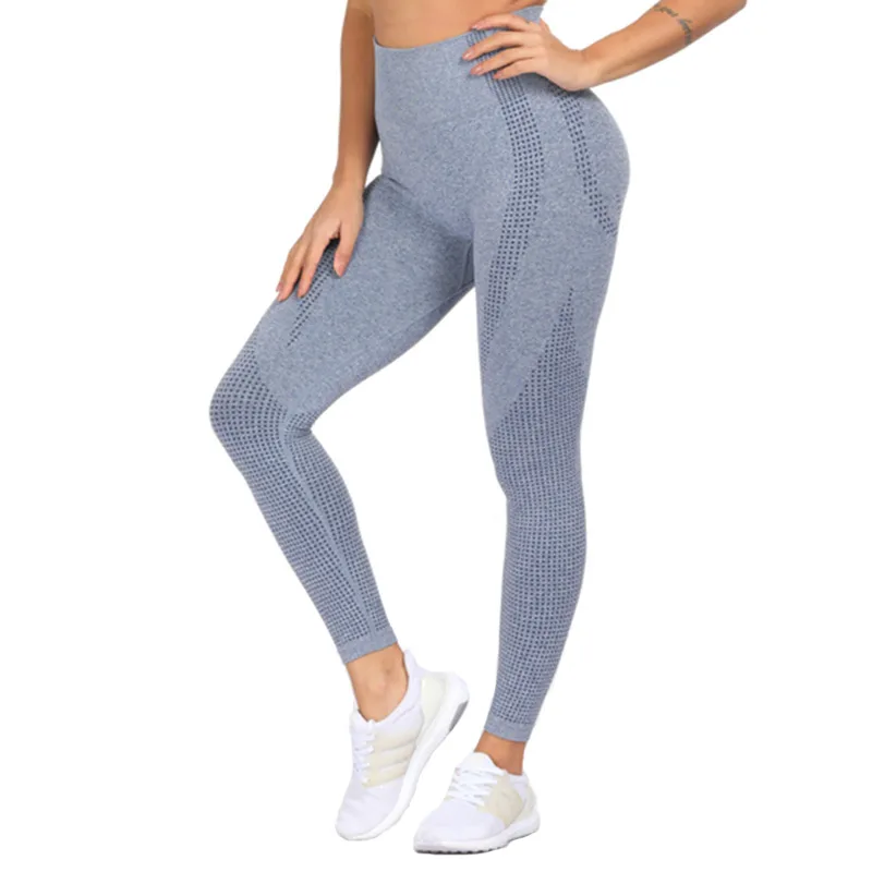 Stretchy Vital Seamless Leggings Women Tummy Control Gym Legging Athletic Sport Leggings High Waisted Dot Seamless Yoga Pants 