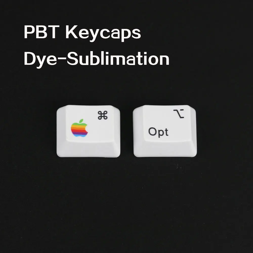 

PBT Keycaps MAC Commond And Option Keys Dye-Sublimation OEM profile 1.25U R1 KeyCaps For MX Switches Mechanical Keyboard