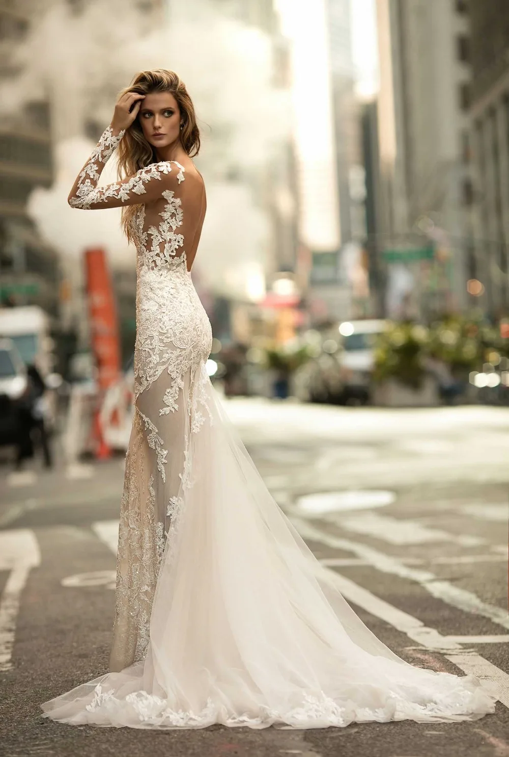 2K17 Sexy Illusion Backless Berta Wedding Dress Mermaid Long Sleeve Lace  Appliques Gowns Vestido De Novia vintage Bridal Gowns|vintage bridal  gown|bridal gownvestidos de novia - AliExpress