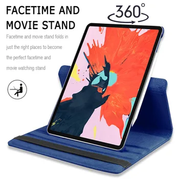 

for iPad Pro 12.9 case Support Pencil Charging 360 Degree Rotating Stand Smart Auto Sleep/Wake leather Cover for iPad Pro 12.9