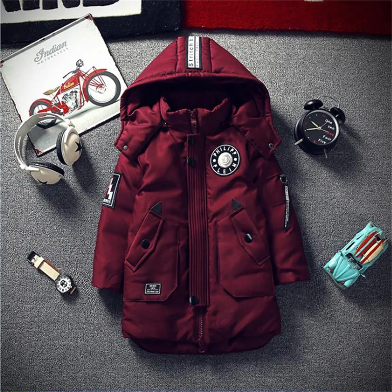 Satin Al Erkek Pamuk Uzun Kalin 2018 Yeni Cocuk Giyim Ceket Kore