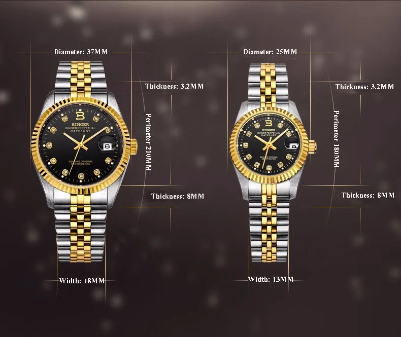 Швейцарские роскошные водонепроницаемые автоматические мужские и женские механические часы с автоматической датой, полностью стальные бизнес-часы от ведущего бренда для мужчин и женщин