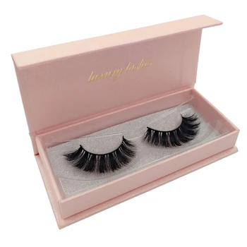 

HBZGTLAD 1Pairs 100% Real Mink Fake Eyelashes Winged Messy Thick False Lashes