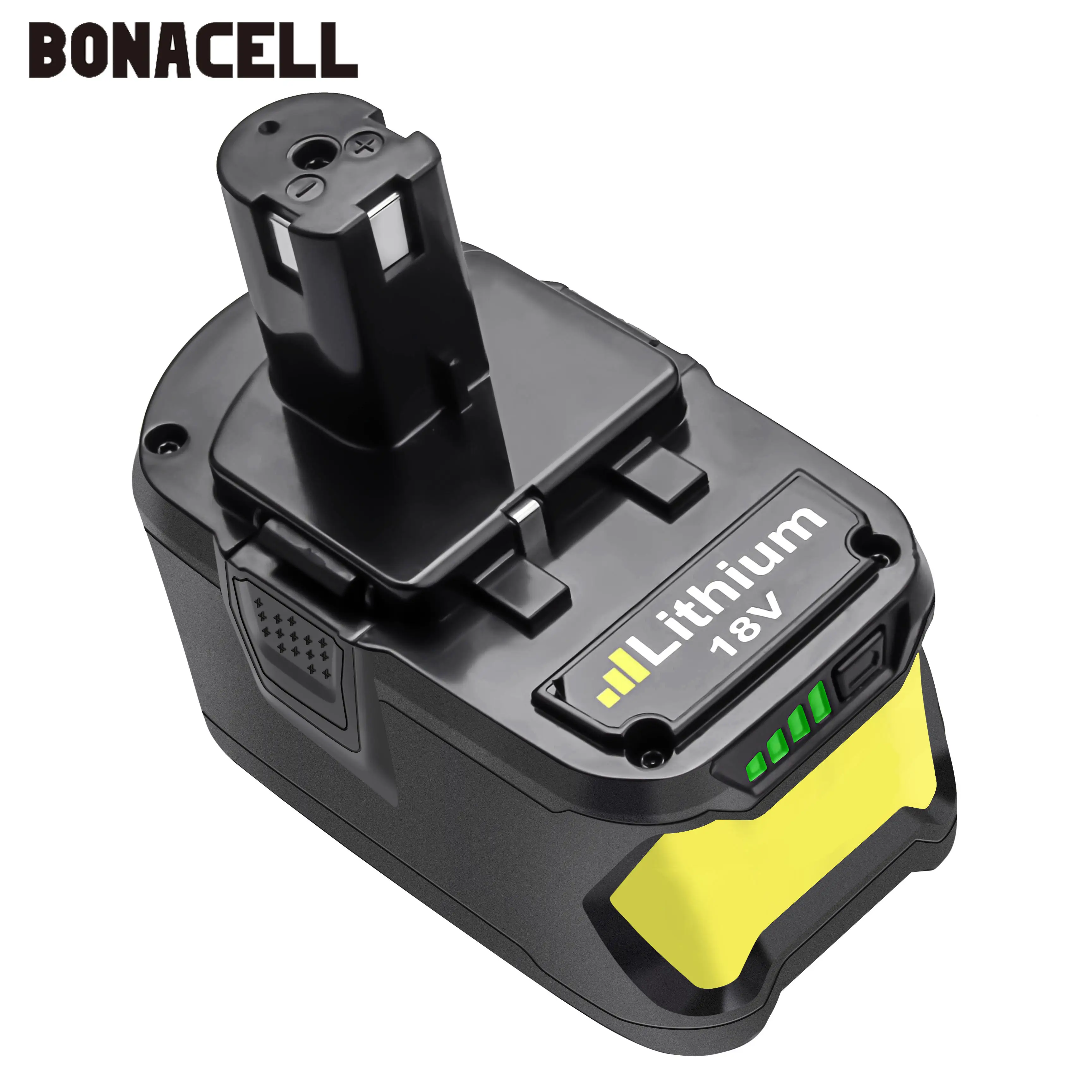 

Bonacell 18V 9000mAh Li-Ion P108 Battery For Ryobi Rechargeable Battery RB18L40 P2000 P310 for BIW180 L30 lithium batter