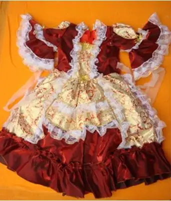 Fantasias/платье принцессы для девочек; детское традиционное платье в русском стиле; платье в европейском стиле; танцевальный сценический костюм для детей