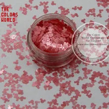 TCP13 устойчив к растворителям перламутровые светло-розовые цвета в форме Микки Мауса блеск 4,0 мм размер блеск для косметика для ногтей