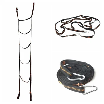

Professional Soft ladder tree tent suspended tent rope ladder webbing ribbon escape training fire rescue climbing portabl