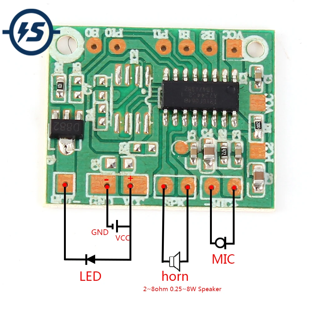 DIY Sound Module For Toy Voice Record Intelligent Playback Module Sound IC Board Voice Change Gift Accessaries DC 3V 5V|Integrated Circuits| - AliExpress