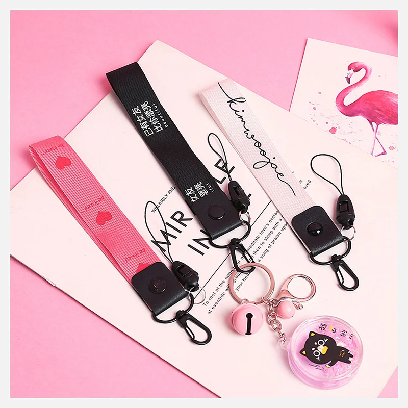 

Fashion Lanyard Neck Strap for pocophone f1 mobile phone Keys ID Card Holder Phone Strap Detachable Rotating Keycord for iphone9