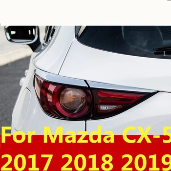 

For Mazda CX-5 CX5 CX 5 2017 2018 2019 Car rear fog lights sticker tail fog lamps frame Chrome decoration Car accessories