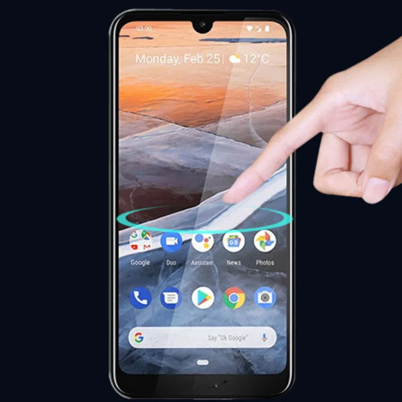 5 шт 9 H Полный протектор экрана 6,2" для Nokia 3,2 Полное покрытие Защитная пленка Закаленное стекло для Nokia 3,2 протектор