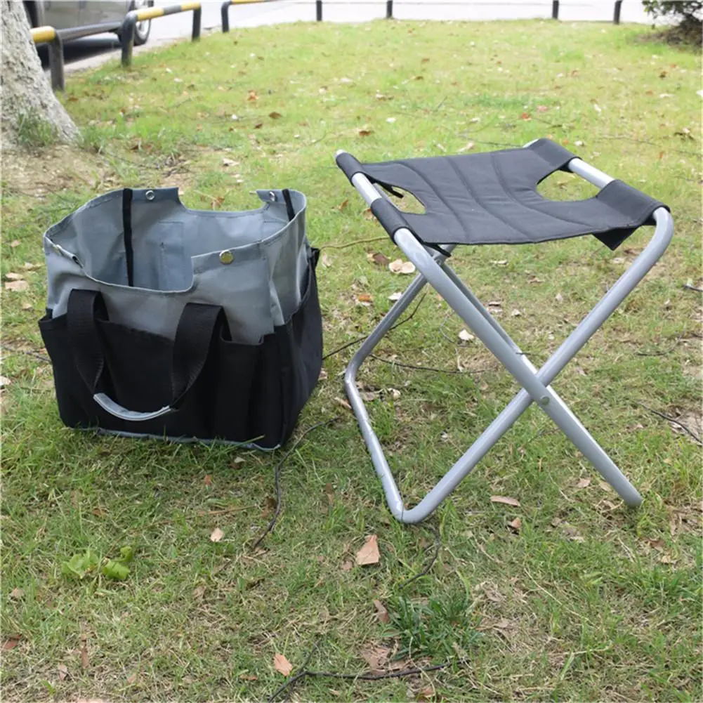 Folding Stool Multi-functional Portable Camping Folding Stool With Storage Bag Garden Tools Folding Chair Fishing Stool