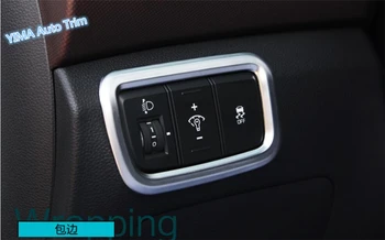 

Lapetus Car Styling Front Head Lights Lamp Switch Button Frame Cover Trim 1 Piece ABS For Hyundai Creta IX25 2015 2016 2017