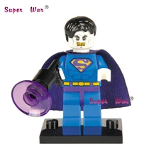 50 шт. супергероев Бизарро Супермен строительные блоки действие блоки, друзья», для девочки и мальчика, дом с рисунками из игр для детей игрушки