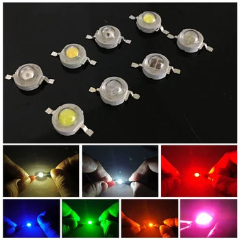 

Full Watt LED Chip 1W LED Lamp Bulb Diodes Spot light Downlight Light-Emitting Diode High Power DIY LED Beads White Warm White