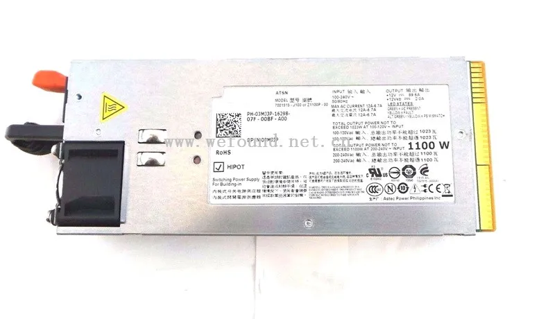 Fonte de Alimentação de Trabalho para R910 Mjjp 03 01y45r 1100 w Totalmente Testado 100% 7001515-j100 3 1y45r - Imagem 2