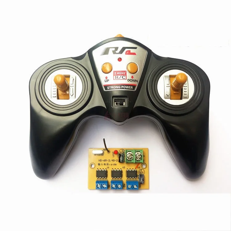 

1Set 2.4G 6 Channels Transmitter Controller with Receiving Module High Power 6-15V Receiver Group for RC Model Car Tank Parts