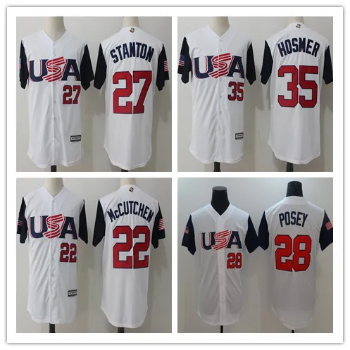 

#28 Buster Posey #35 Eric Hosmer #27 Giancarlo Stanton #22 Andrew McCutchen Tyga Baseball Jerseys 2017 Tee Hip Hop T Shirt Custo