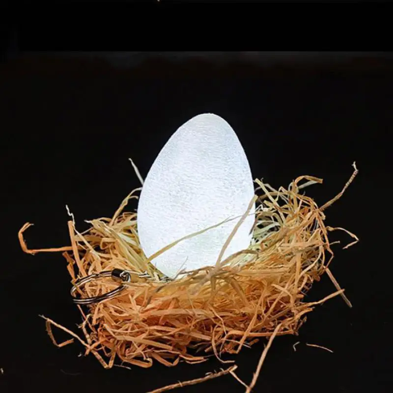 

Factory Direct Selling Novelty 3d Printing Egg Lamp Seven color Night Baby Light Dinosaur Remote Sensing Gift Led Desk Lamp
