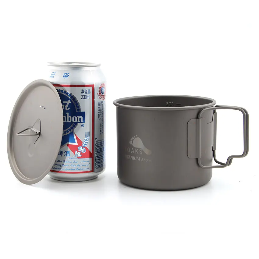 TOAKS olla-550 550 ml ultraligero de titanio POT Camping al aire libre de taza de