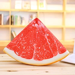 Quarter grapefruit Реалистичная половина четверти фруктов плюшевая подушка оранжевый грейпфрут арбуз, киви Декор Летние фрукты кресло подушечка диванная подушка - Цвет: Quarter grapefruit