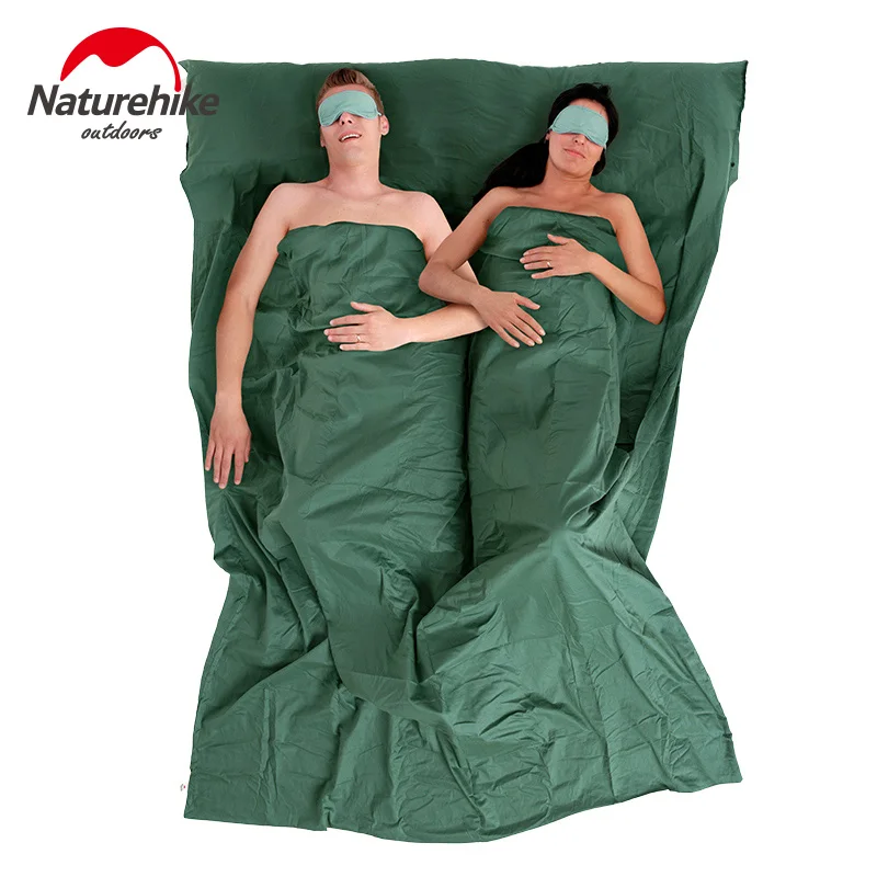 

Naturehike 2 Person Thin Sleeping bag Camping Cotton Sleeping bag Liner Travel Bed Sheet Lining NH15S012-J