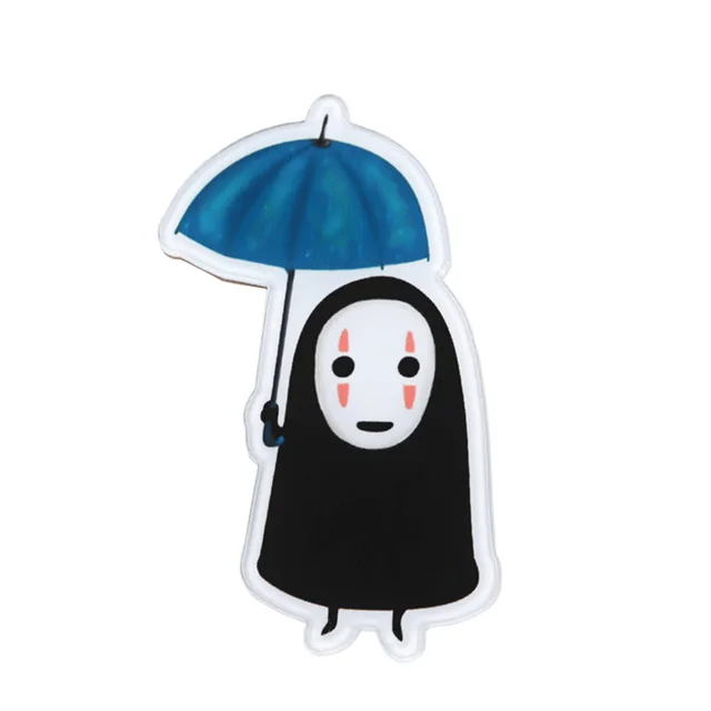 FFFPIN Japan Anime Brooch Cartoon Coin No Face Man Badge Miyazaki Hayao Spirited FFFPIN Japan Anime Brooch Cartoon Coin No Face Man Badge Miyazaki Hayao Spirited