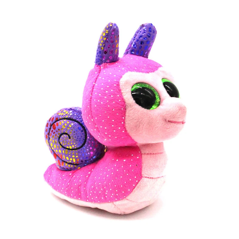 Boos Ty Beanie Grands Yeux Scooter Escargot Beanie Bebe En Peluche En Peluche Poupee Jouet Collection Souple Jouets Grands Yeux En Peluche Jouets Enfants Cadeau Aliexpress