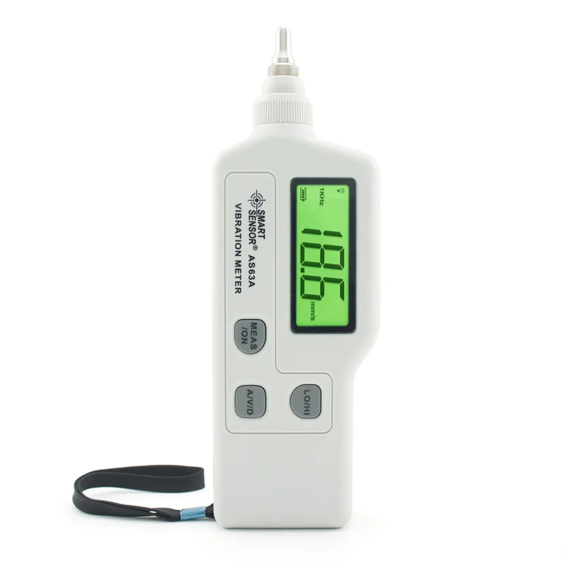 

Smart Sensor AS63A Portable Vibration Meter 0.1~199.9m/s Handheld Digital Viberometer Sensor Pen Vibration Tester +-5%H-+2digits