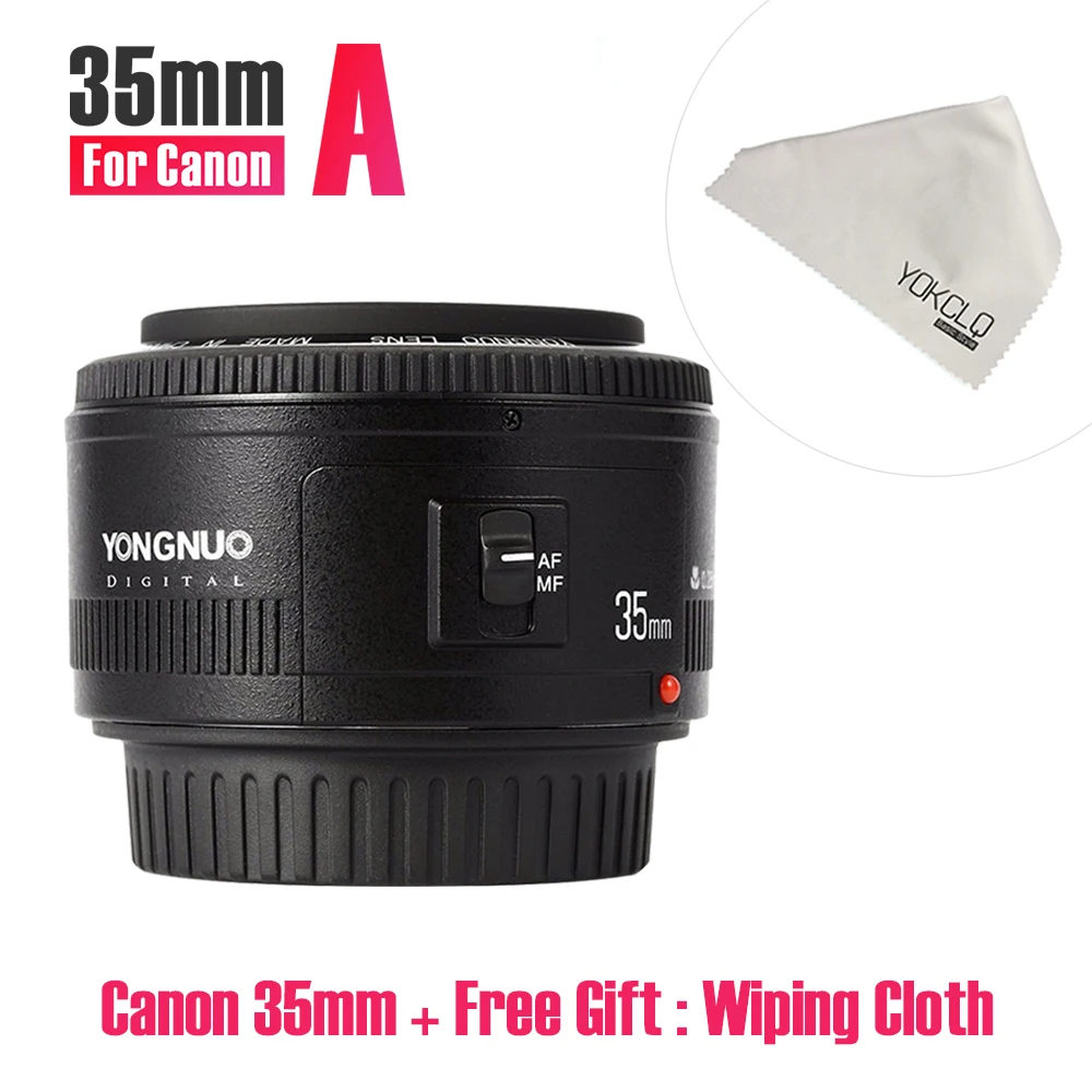 

2018NEW Yongnuo YN35mm F2.0 Lens Wide angle Fixed DRLS Camera Lens For Canon 600d 60d 5DII 5D 500D 400D 650D 600D 450D 60D