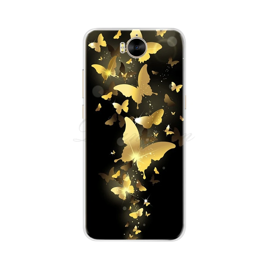 الأزياء الهاتف حافظة لهاتف Huawei Y5 2017 Mya-l22 Mya-u29 2017 هواوي Y5 سيليكون لينة 360 لطيفة الغطاء الخلفي لهواوي Y5 2017 حالة