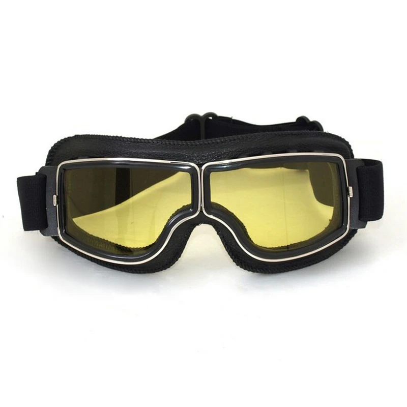 Gafas protectoras antipolvo para Motocross, casco de piloto a presión, de cuero, Moto, Scooter, Cruiser|motorcycle vintage glasses|motorcycle glasses vintagevintage motorcycle glasses -