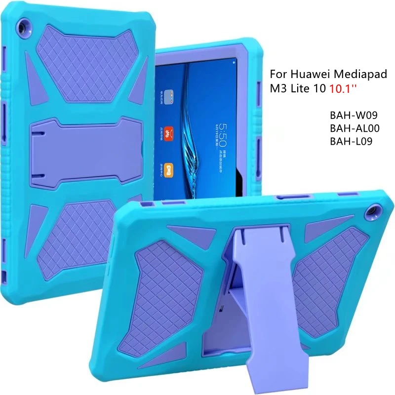 Чехол для Huawei MediaPad M3 Lite 10 прочный силиконовый противоударный чехол подставка