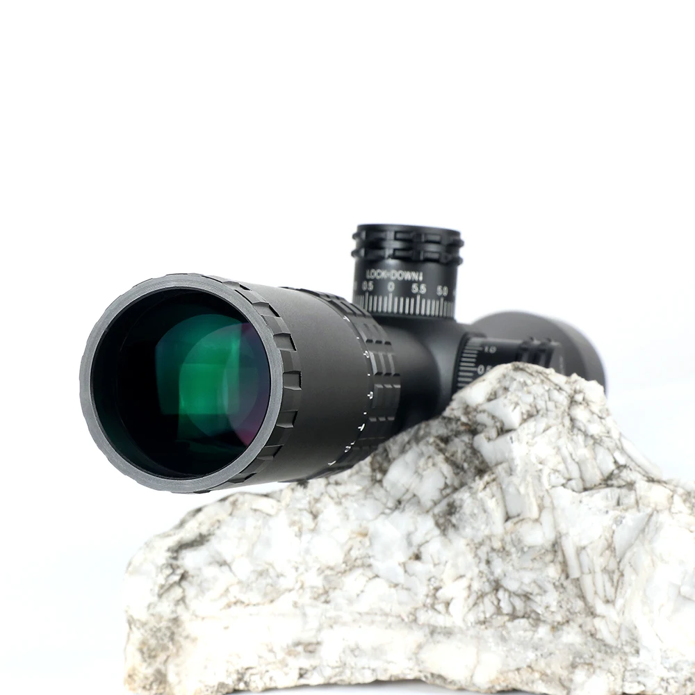 ohhunt FFP 4.5-18X44 SFIR First Focal Plane Hunting Optical Riflescopes Side Parallax RG Glass Etched Reticle Lock Reset Scope (5)