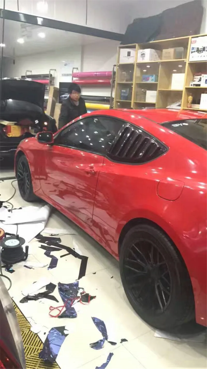 Глянцевое черное стекловолокно 09 12 Genesis Coupe боковое отверстие для заднего стекла