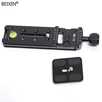 

DSLR Camera Tripod 150mm Sliding Rail Nodal Slide Quick Release Plate Clamp with 1/4" Screw for DSLR Camera Tripod Ball Head