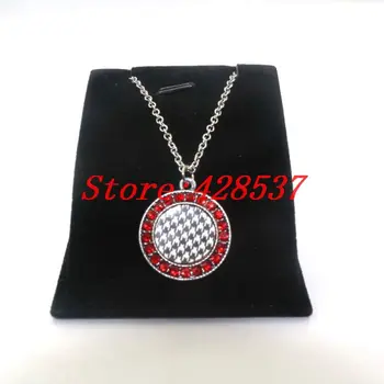 

Fashion Greek Greece Sorority Fraternity Organization Symbol Jewelry White Black Paper Sticker Crystal Round Pendant Necklaces