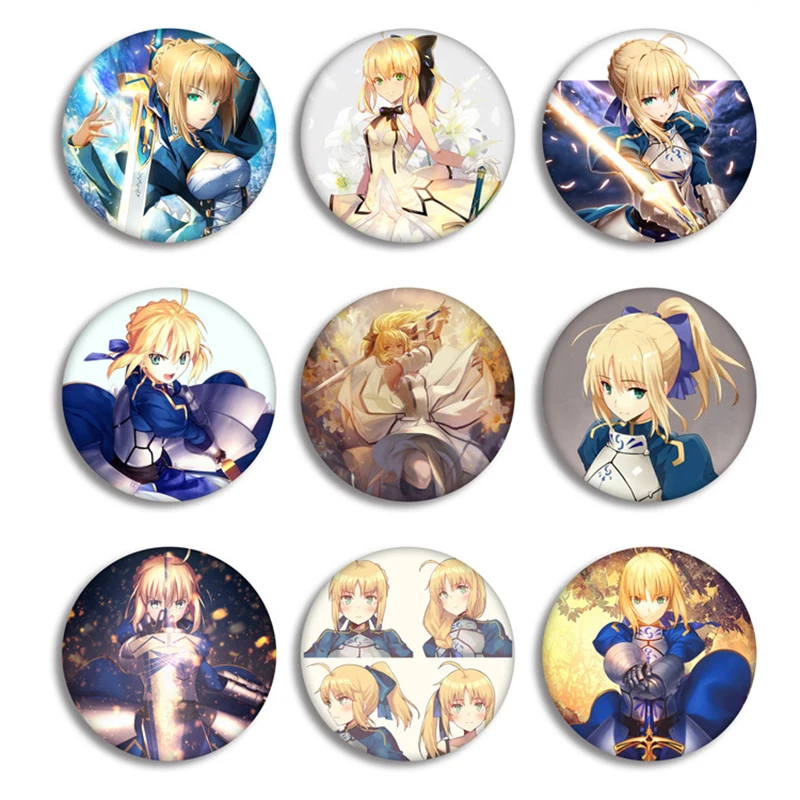 Значок косплея из аниме Fate Zero брошь Stay Night Saber Ювелирная коллекция значок рюкзак